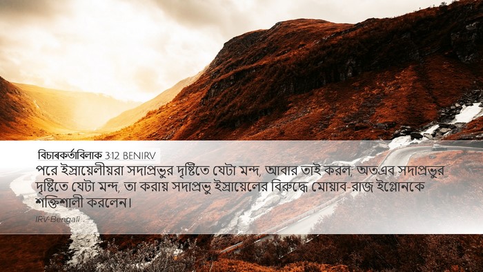 বিচাৰকর্তাবিলাক 3:12 BENIRV Bible Verse Image