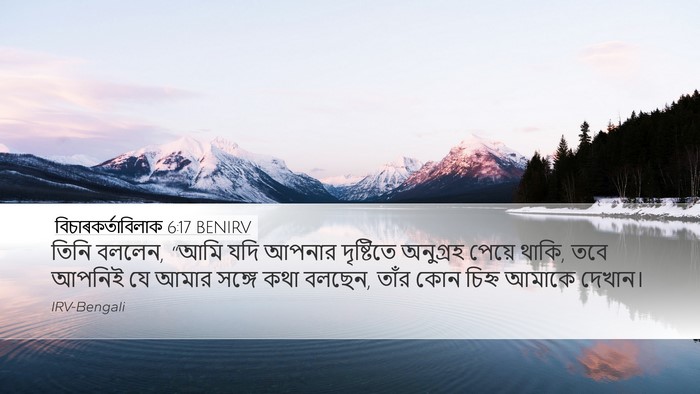 বিচাৰকর্তাবিলাক 6:17 BENIRV Bible Verse Image