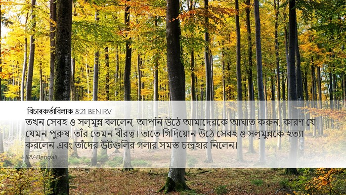 বিচাৰকর্তাবিলাক 8:21 BENIRV Bible Verse Image