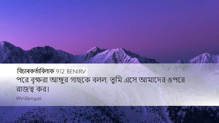 বিচাৰকর্তাবিলাক 9:12 BENIRV Desktop Wallpaper - পরে বৃক্ষরা - Desktop Bible Verse Wallpaper