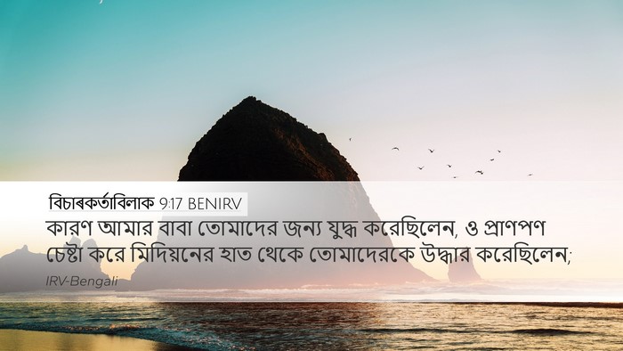 বিচাৰকর্তাবিলাক 9:17 BENIRV Bible Verse Image