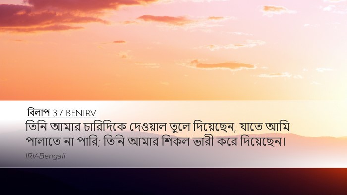 বিলাপ 3:7 BENIRV Bible Verse Image