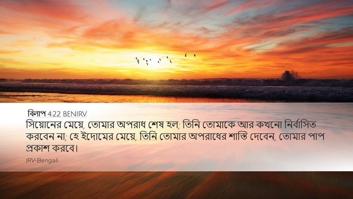 বিলাপ 4:22 BENIRV Bible Verse Image