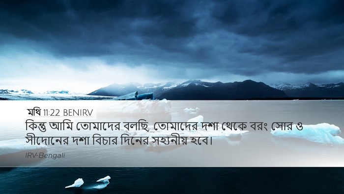 মথি 11:22 BENIRV Bible Verse Image