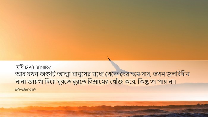 মথি 12:43 BENIRV Bible Verse Image