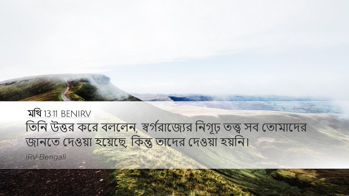 মথি 13:11 BENIRV Bible Verse Image