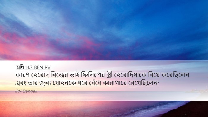 মথি 14:3 BENIRV Bible Verse Image