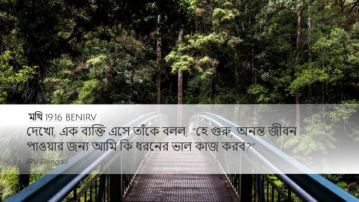 মথি 19:16 BENIRV Bible Verse Image