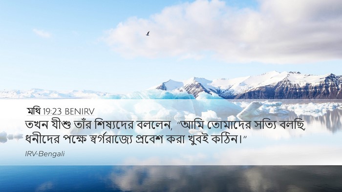 মথি 19:23 BENIRV Bible Verse Image