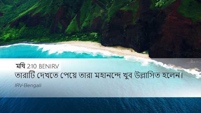 মথি 2:10 BENIRV Desktop Wallpaper - তারাটি দেখতে - Desktop Bible Verse Wallpaper