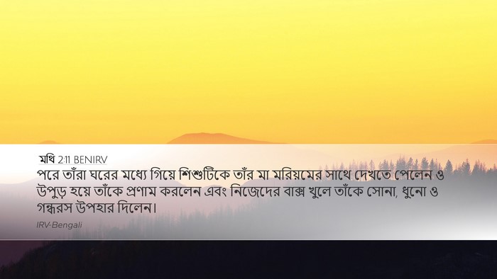 মথি 2:11 BENIRV Bible Verse Image
