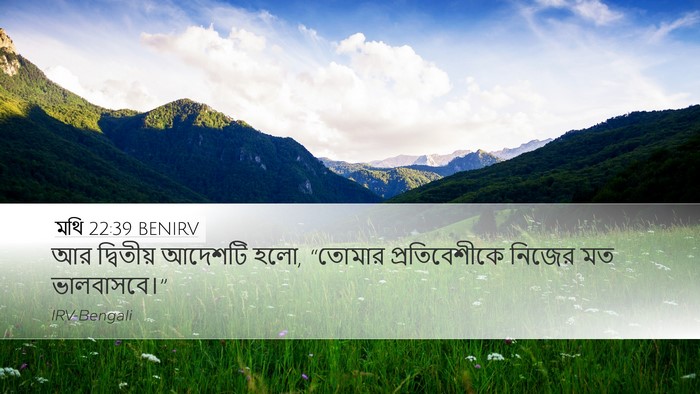 মথি 22:39 BENIRV Bible Verse Image