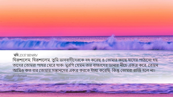 মথি 23:37 BENIRV Bible Verse Image