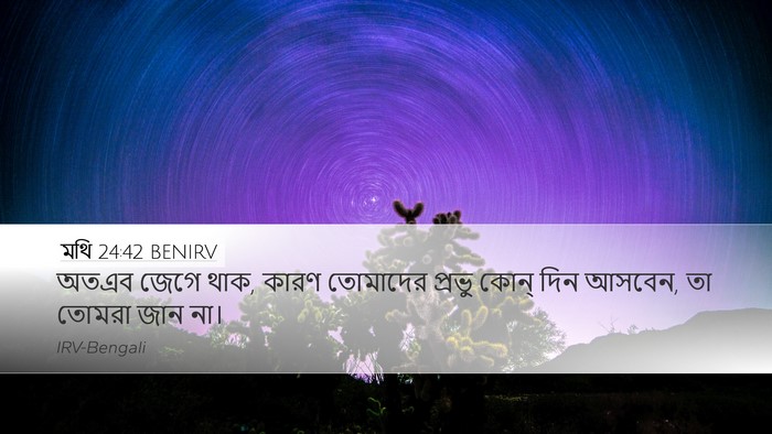 মথি 24:42 BENIRV Bible Verse Image