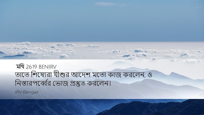 মথি 26:19 BENIRV Bible Verse Image