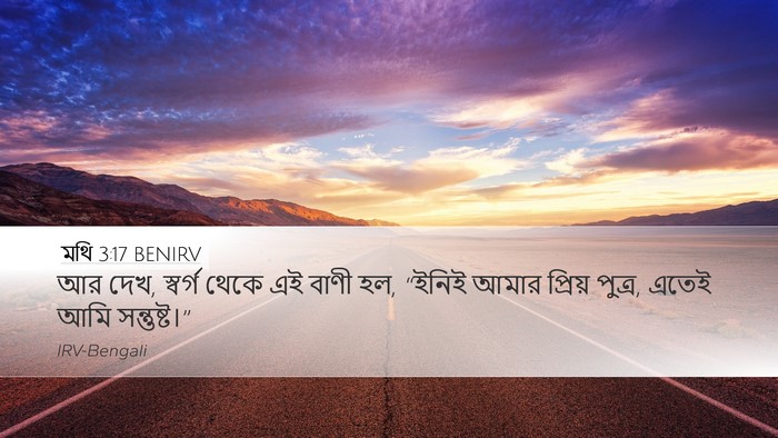 মথি 3:17 BENIRV Bible Verse Image