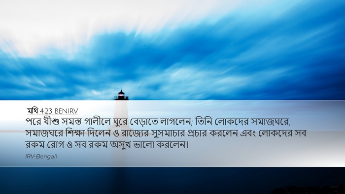 মথি 4:23 BENIRV Bible Verse Image