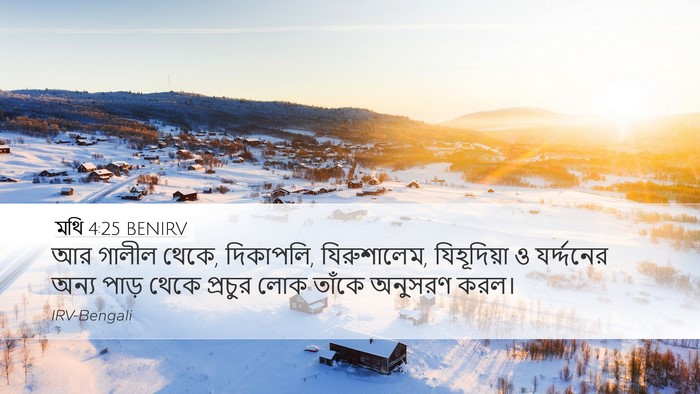 মথি 4:25 BENIRV Bible Verse Image