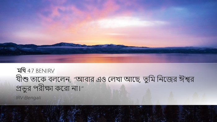 মথি 4:7 BENIRV Bible Verse Image