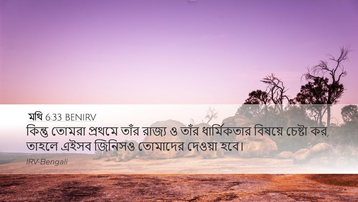 মথি 6:33 BENIRV Bible Verse Image
