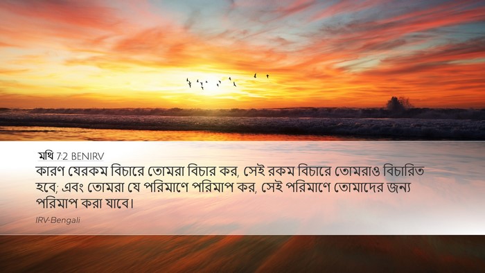 মথি 7:2 BENIRV Bible Verse Image
