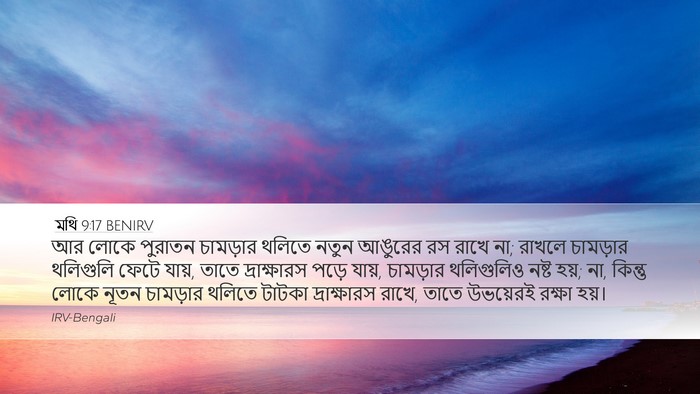 মথি 9:17 BENIRV Bible Verse Image