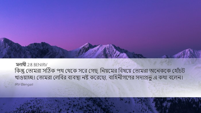 মলাখী 2:8 BENIRV Bible Verse Image
