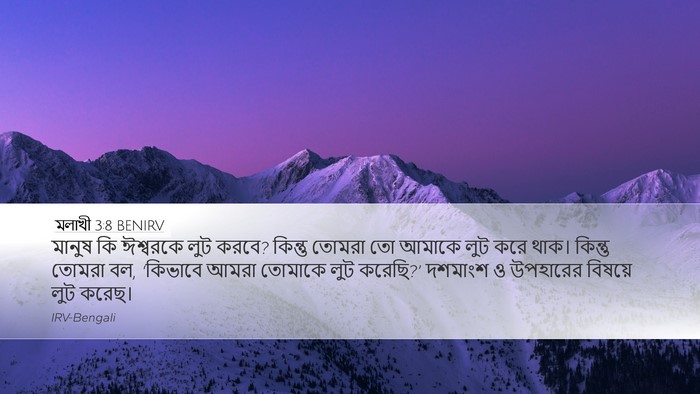 মলাখী 3:8 BENIRV Bible Verse Image
