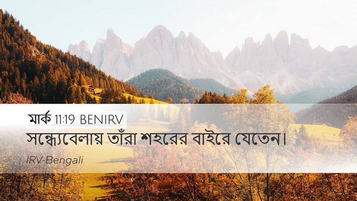 মার্ক 11:19 BENIRV Bible Verse Image