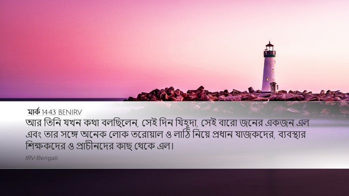মার্ক 14:43 BENIRV Bible Verse Image