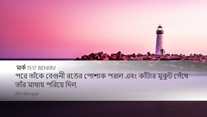 মার্ক 15:17 BENIRV Bible Verse Image