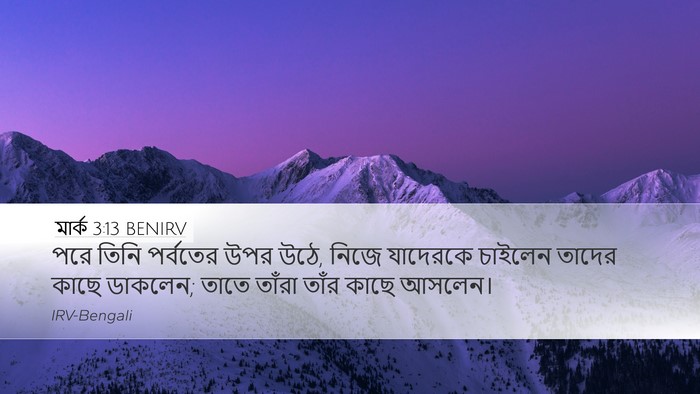 মার্ক 3:13 BENIRV Bible Verse Image
