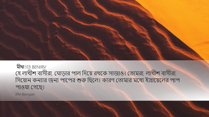 মীখা 1:13 BENIRV Bible Verse Image