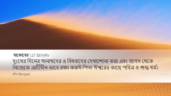 যাকোবের 1:27 BENIRV Bible Verse Image