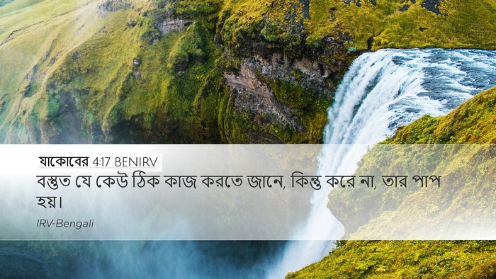 যাকোবের 4:17 BENIRV Bible Verse Image