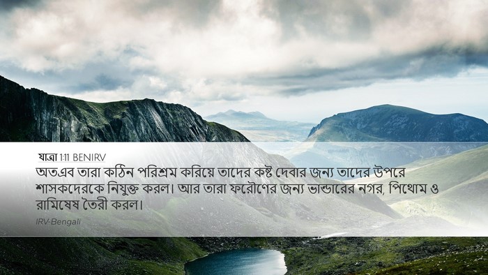 যাত্ৰা 1:11 BENIRV Bible Verse Image
