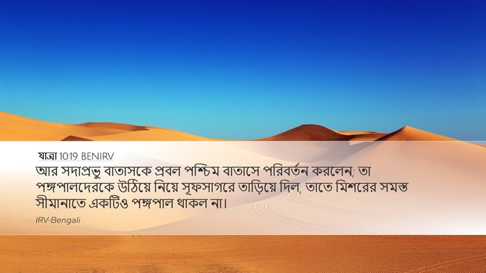 যাত্ৰা 10:19 BENIRV Bible Verse Image