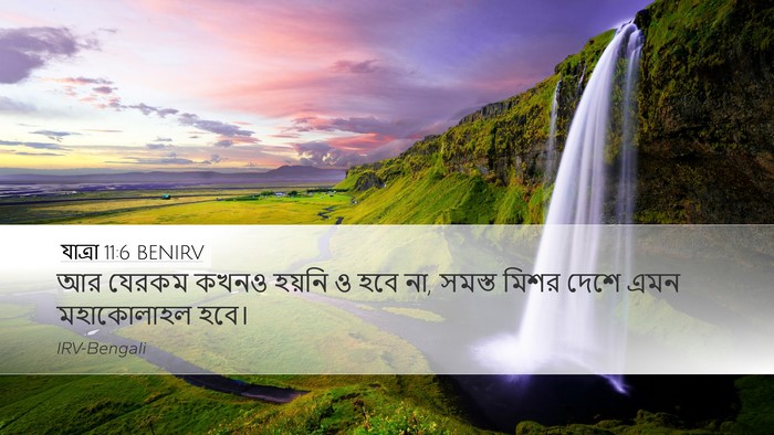 যাত্ৰা 11:6 BENIRV Bible Verse Image
