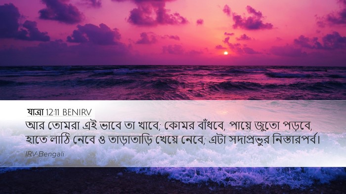 যাত্ৰা 12:11 BENIRV Bible Verse Image