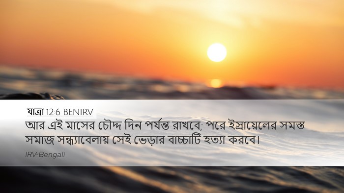 যাত্ৰা 12:6 BENIRV Bible Verse Image
