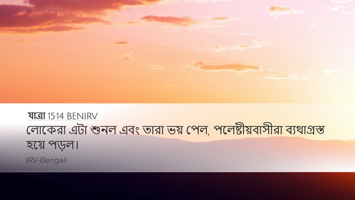 যাত্ৰা 15:14 BENIRV Bible Verse Image