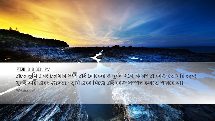 যাত্ৰা 18:18 BENIRV Bible Verse Image