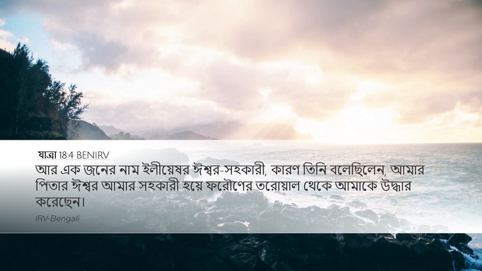 যাত্ৰা 18:4 BENIRV Desktop Wallpaper - আর এক জনের নাম - Desktop Bible Verse Wallpaper