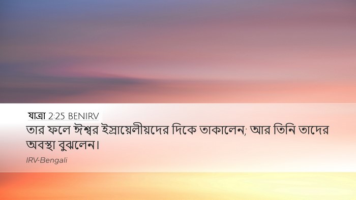 যাত্ৰা 2:25 BENIRV Bible Verse Image