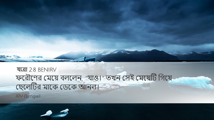 যাত্ৰা 2:8 BENIRV Desktop Wallpaper - ফরৌণের মেয়ে - Desktop Bible Verse Wallpaper