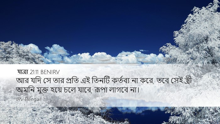 যাত্ৰা 21:11 BENIRV Desktop Wallpaper - আর যদি সে তার প্রতি - Desktop Bible Verse Wallpaper