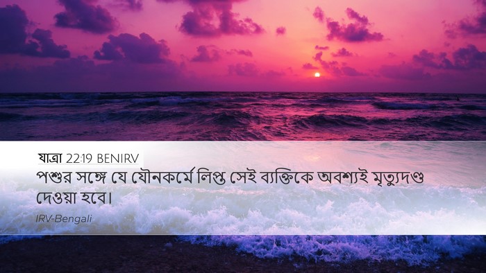 যাত্ৰা 22:19 BENIRV Bible Verse Image