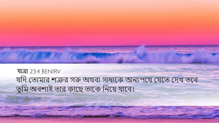 যাত্ৰা 23:4 BENIRV Bible Verse Image