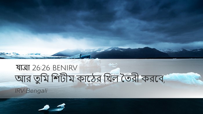 যাত্ৰা 26:26 BENIRV Desktop Wallpaper - আর তুমি শিটীম - Desktop Bible Verse Wallpaper