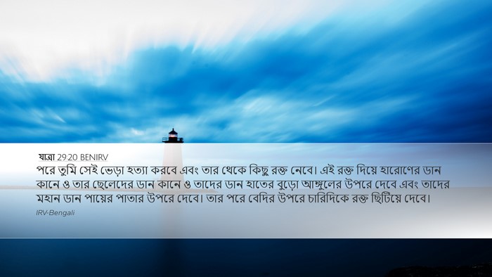 যাত্ৰা 29:20 BENIRV Bible Verse Image